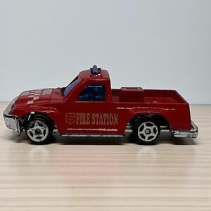 Vintage Die-Cast Fire Rescue Truck #281 Mini Collectible Toy Pickup Vehicle